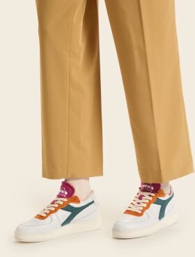 DIADORA Mi Basket Row Cut Tennis White/Eden
