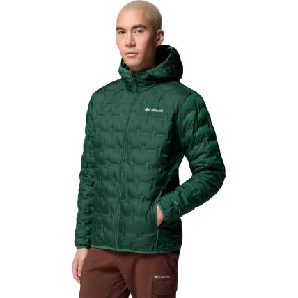 Columbia Delta Ridge II Down Hooded Jacket Men's Rain Forest