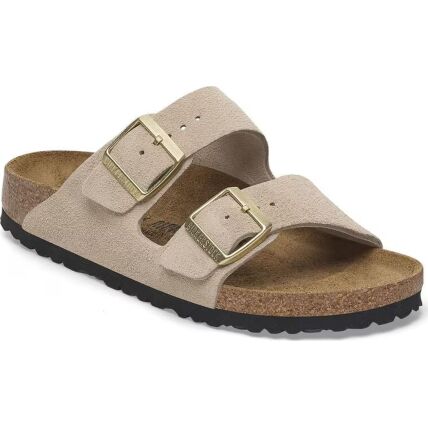 Birkenstock Arizona Suede Leather Regular Sandcastle