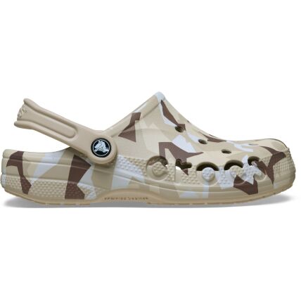 Crocs™ Baya Seasonal Printed Clog Cobblestone/White
