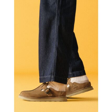 Clarks Solsbury Mule Men's Dark Sand Suede