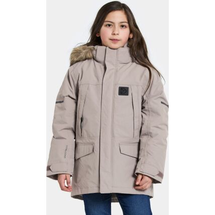 Didriksons Sylvin Kid's Parka Ash Brown