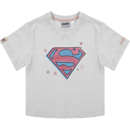 DIADORA JG.T-SHIRT SS SUPERGIRL Optical White