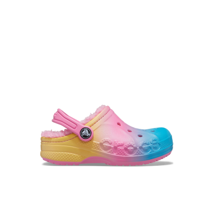 Crocs™ Baya Printed Lined Clog Kid's Pink Lemonade/Multi