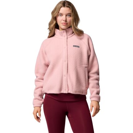 Columbia Jasper Ridge Pebbled Fleece Full Snap Women's Eraser Pink