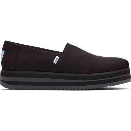 TOMS Canvas Women Alpargata Midform Black
