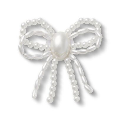 Crocs™ Jibbitz White Pearl Beaded Bow 198445238109 