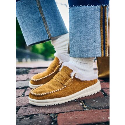 HEYDUDE Wendy NXT Mule Cozy Women's Spice Brown/Wood Ash