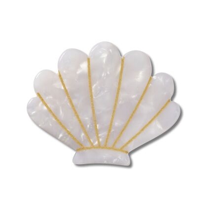 Crocs™ Jibbitz White And Gold Seashell 198445175183 