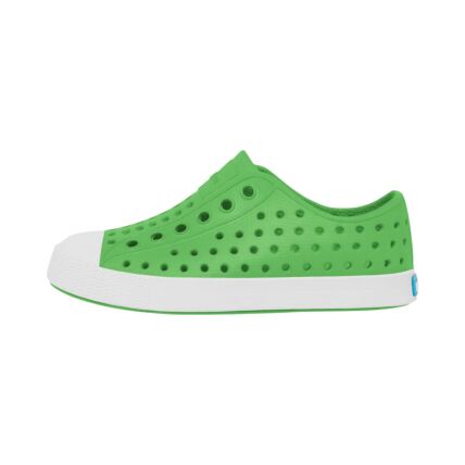 NATIVE Jefferson Youth GRASSHOPPER GREEN/ SHELL WHITE