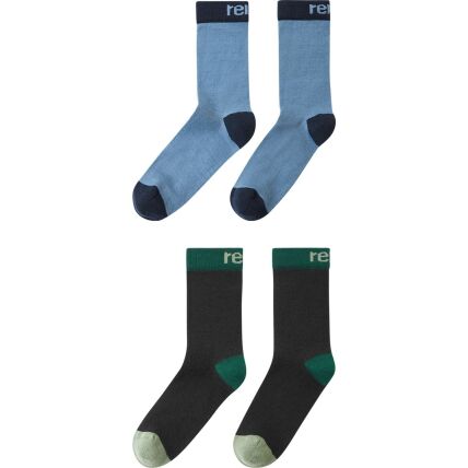 REIMA Two-Pack Merino Wool Blend socks Parit 5300309A Blue Ocean
