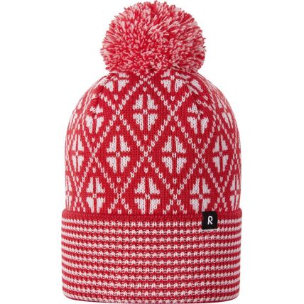 REIMA Merino Wool Knit Hat Kuurassa Tomato red 3881