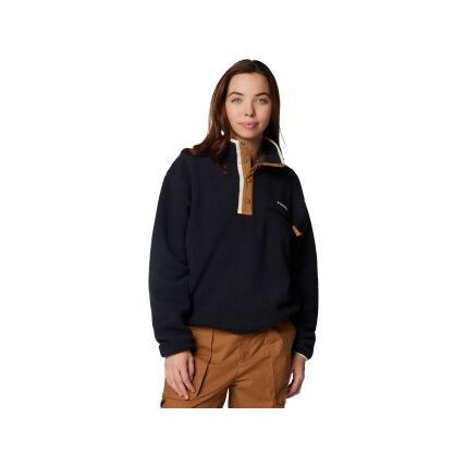 Columbia HELVETIA II CROPPED HALF SNAP FLEECE Black