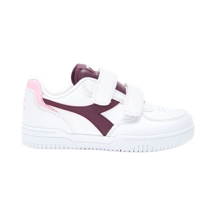 DIADORA Raptor Low PS Kid's White/Grape Wine