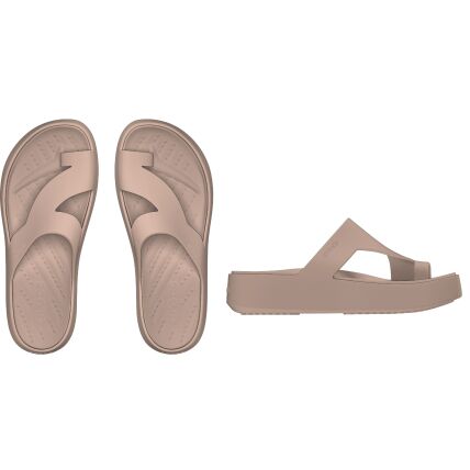 Crocs™ Getaway Platform Toe Loop Pink Caramel