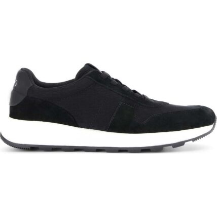 TOMS WATER REPELLANT SUEDE/VINTAGE TWILL MEN'S SNEAKER Black