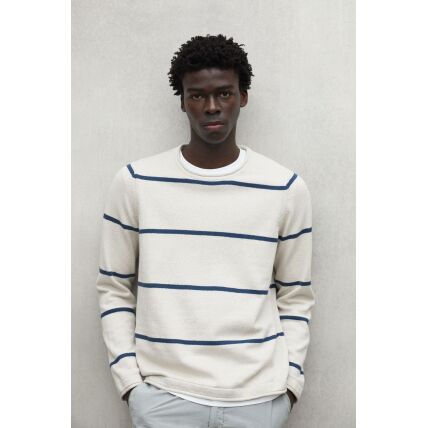 ECOALF BARCOALF KNIT MAN Ecru/Blue Stripes