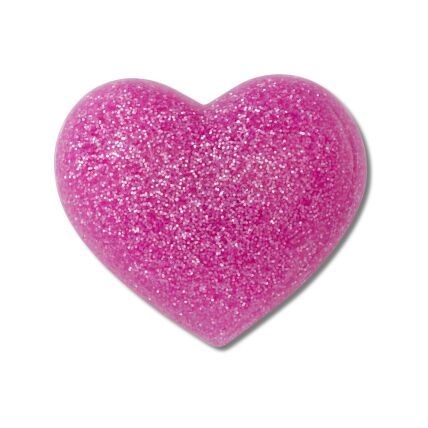 Crocs™ Jibbitz Dark Pink Glitter Heart 196265859030 