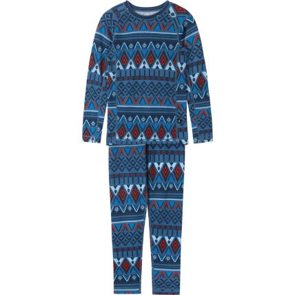 REIMA Wool Base Layer Set Taitoa 5200030D Blue Ocean 67A6