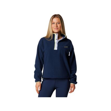 Columbia HELVETIA II CROPPED HALF SNAP FLEECE Collegiate Navy