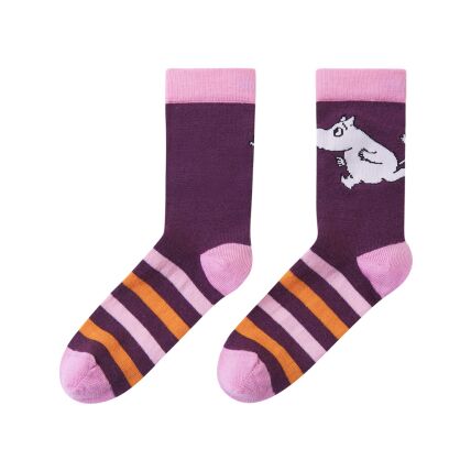 REIMA Merino Wool Socks Moomin Randig 5300335A Deep purple