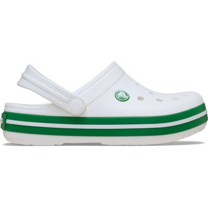 Crocs™ Crocband Clog Kid's 207005 White/Green Ivy