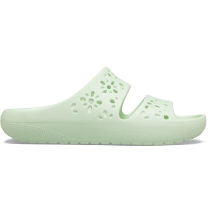 Crocs™ Classic Floral Cut Out Sandal Jade Tint