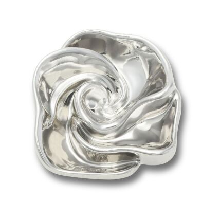 Crocs™ Jibbitz Silver Flower Swirl 
