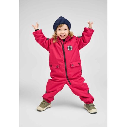 REIMA Marte Mid 5100115A waterproof insulated outdoor jumpsuit Rosy Berry
