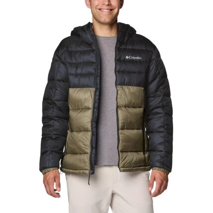Columbia BUCK BUTTE II INSULATED HOODED JACKET MEN'S Stone Green/ Shark