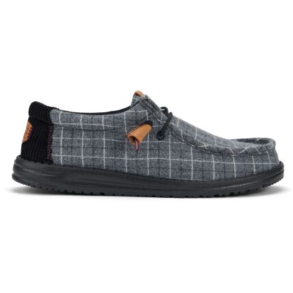 HEYDUDE Wally Plaid Corduroy Men's Black/Multi