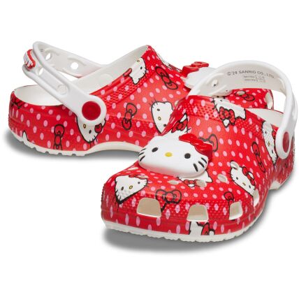 Crocs™ Hello Kitty Red Classic Clog Toddler's Multi