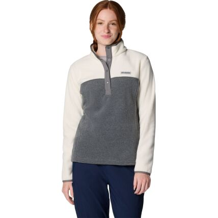 Columbia BENTON SPRINGS 1/2 SNAP PULL OVER II City Grey Heather/ Chalk