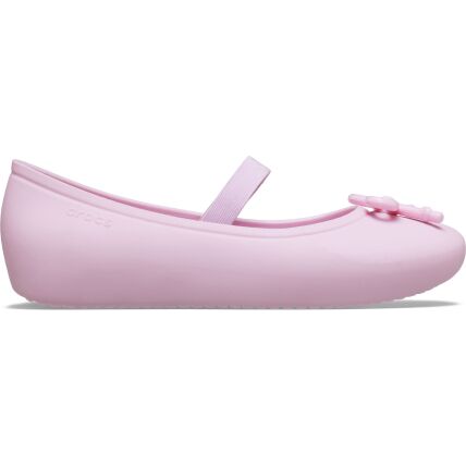 Crocs™ Brooklyn Bow Flat Kids' Ballerina Pink