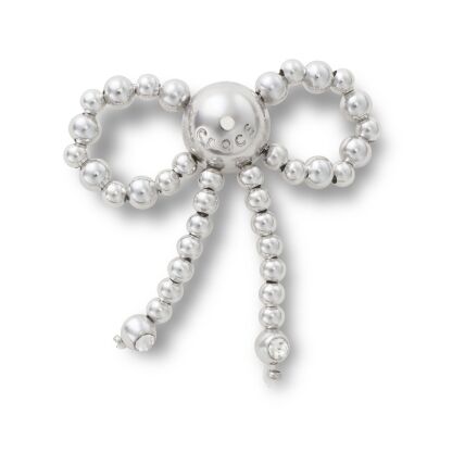 Crocs™ Jibbitz Silver Beaded Bow 
