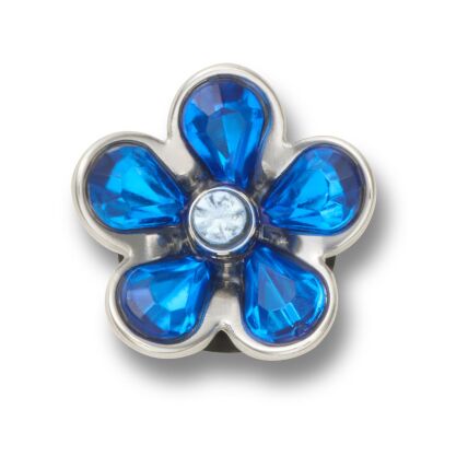 Crocs™ Jibbitz Silver And Blue Flower 198445175886 