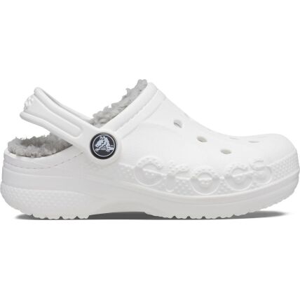 Crocs™ Baya Lined Clog Kid's 207500 White/Light Grey