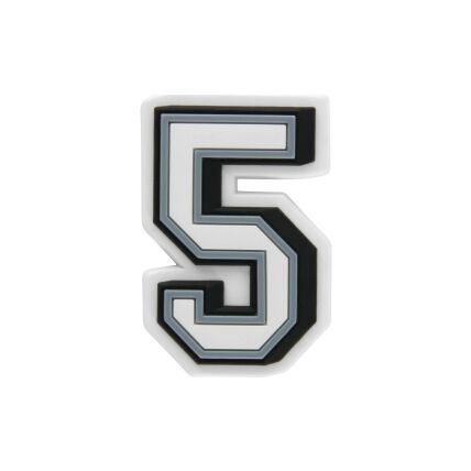 Crocs™ Jibbitz B&W Number 5 