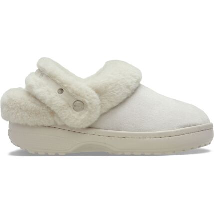 Crocs™ Classic Unfurgettable Vegan Suede Clog Cocoa Cream
