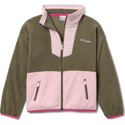 Kids' Columbia SEQUOIA GROVE FULL ZIP FLEECE Stone Green/ Satin Pink