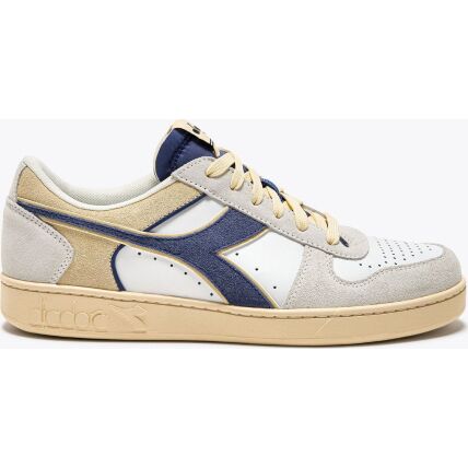 DIADORA Magic Basket Low Suede Leather Super White/Marlin