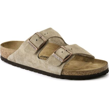 Birkenstock Arizona Suede Leather Regular Taupe