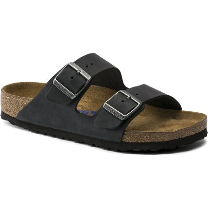 Birkenstock Arizona Soft Footbed Oiled Leather Regular Black