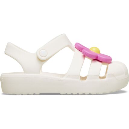 Crocs™ Classic Flower Fisherman Toddlers' Chalk