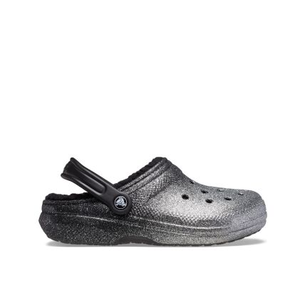 Crocs™ Classic Glitter Lined Clog Black/Silver