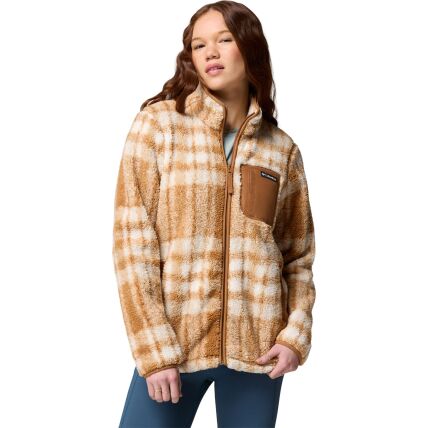 Columbia West Bend Print Full Zip II Women's Camel Brown Herringplaid