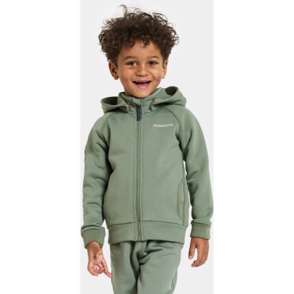 Didriksons Siljan Kids' Full-Zip Light Moss