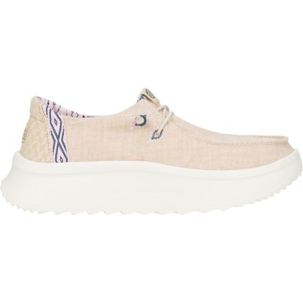 HEYDUDE Wendy Peak Chambray Woven Tan