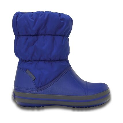 Crocs™ Kids' Winter Puff Boot Cerulean Blue/Light Grey