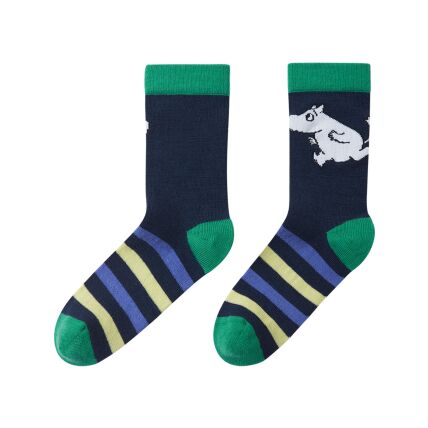 REIMA Merino Wool Socks Moomin Randig 5300335A Navy